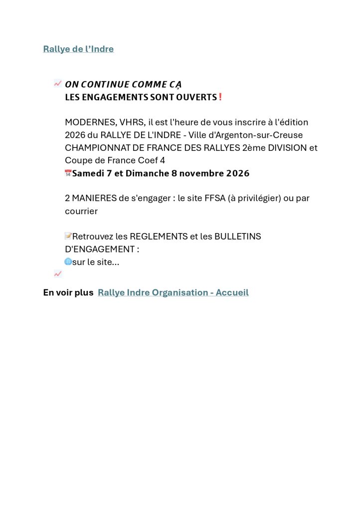 Rallye_de_l'indre_2026_engagements ouverts