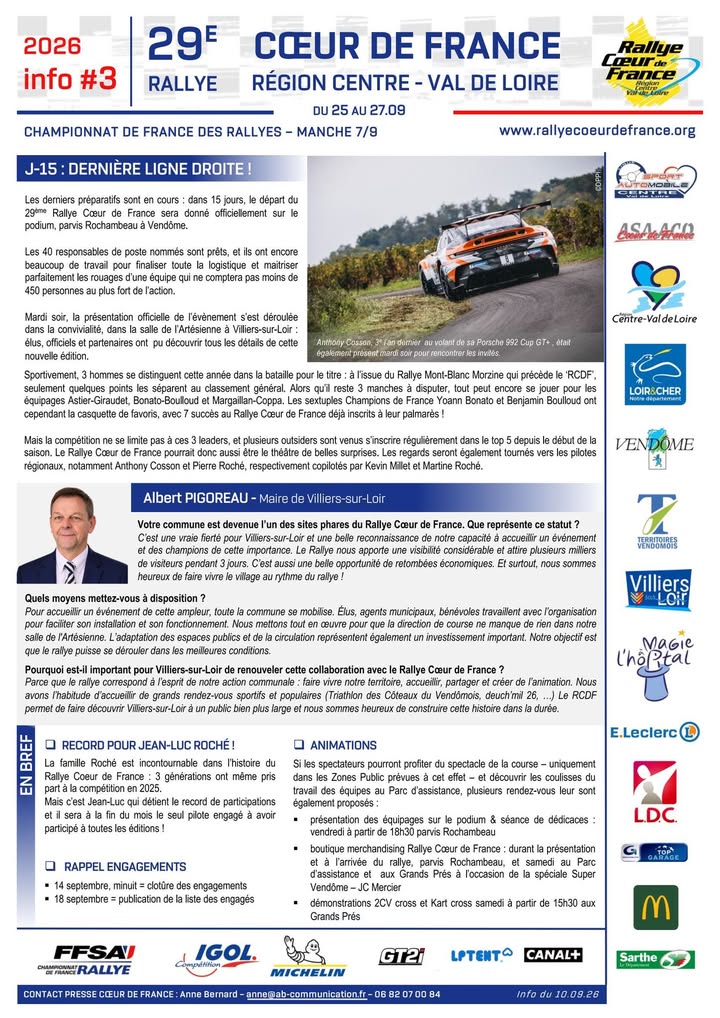 Ligue du Sport Automobile Centre - Val de Loire